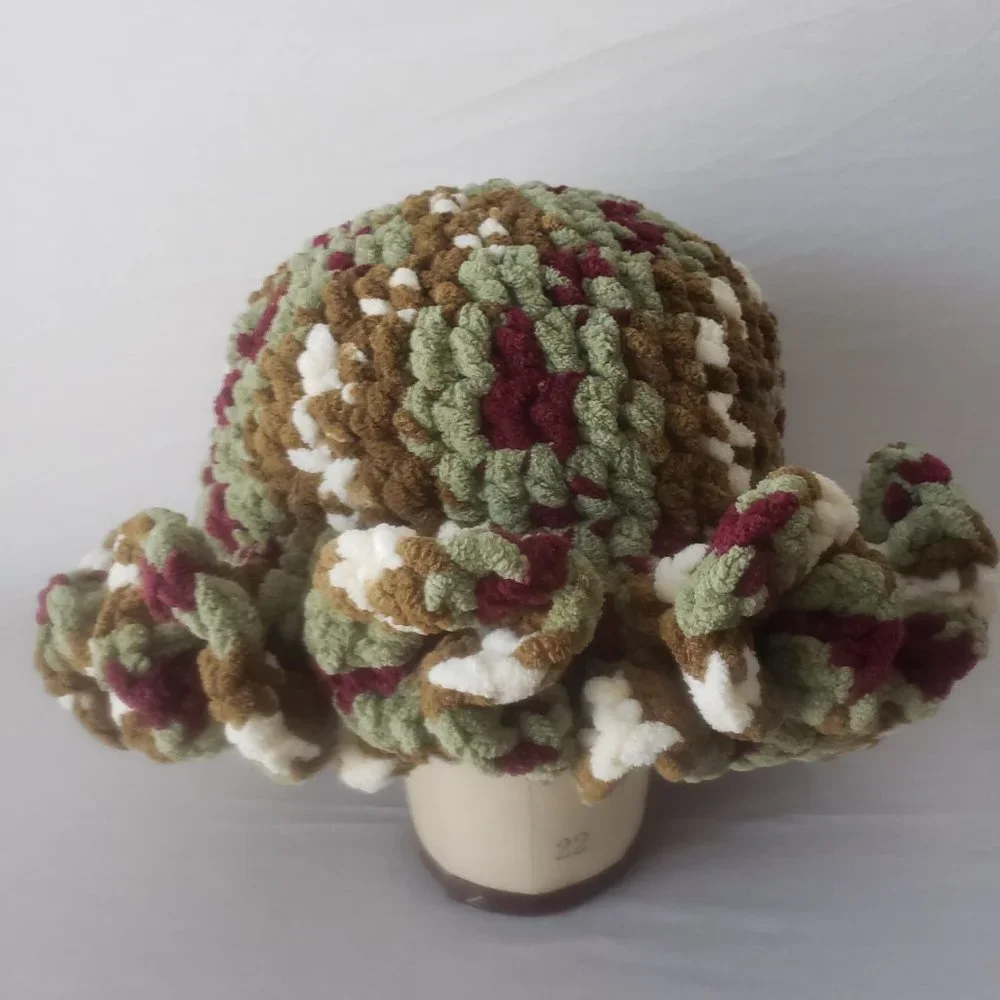 Fall Multicolor Ruffle Hat - Picture 4 of 5